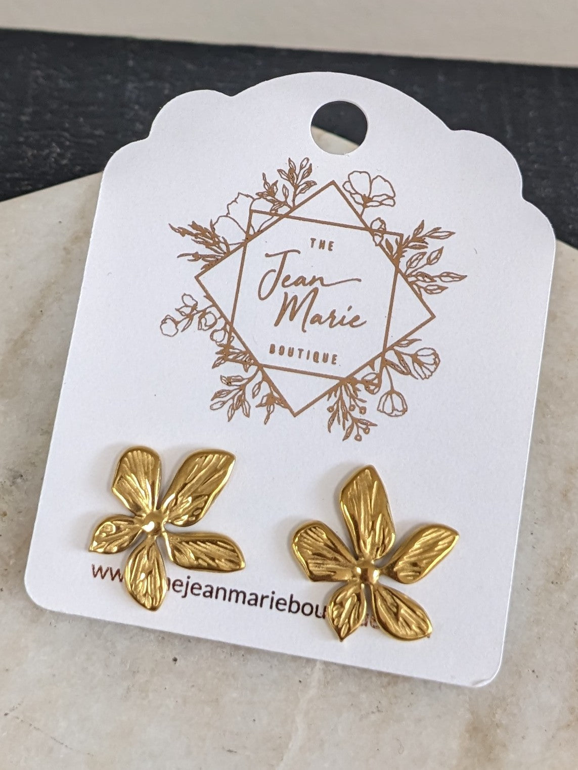 Stainless Steel Flower Studs