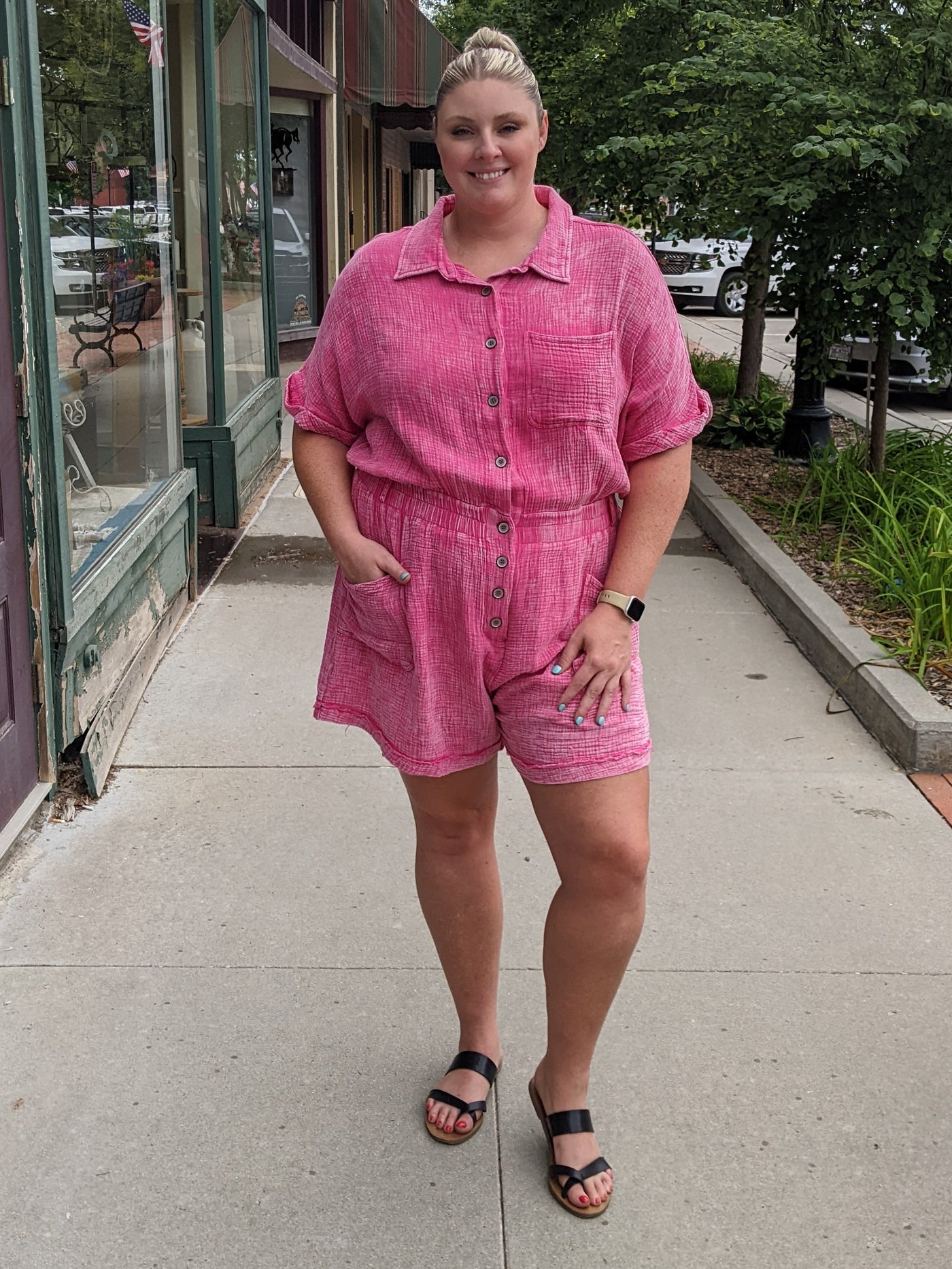 Persuasive Pink Romper