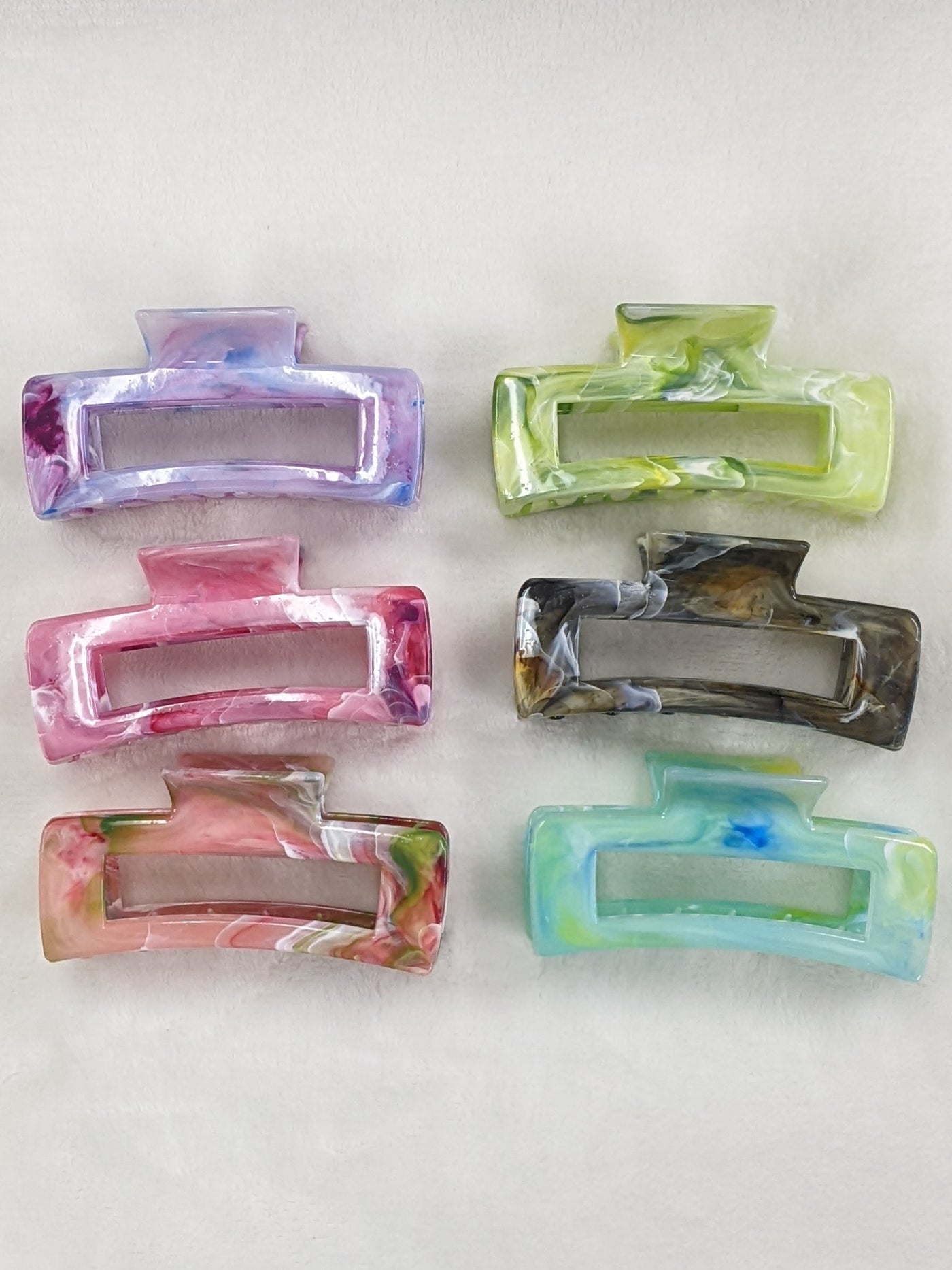 Marbled Large Claw Clip