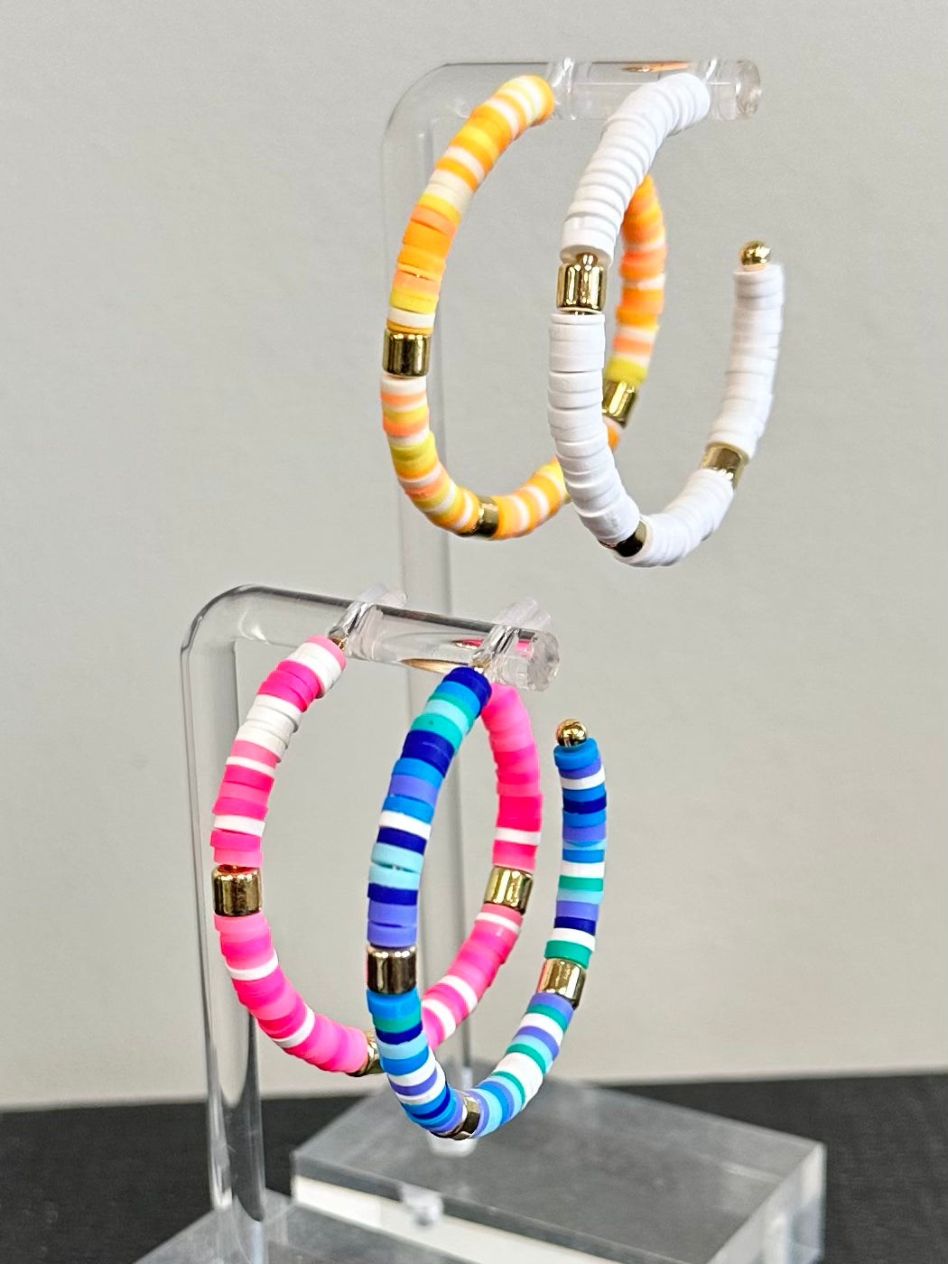 Flat Bead Hoops