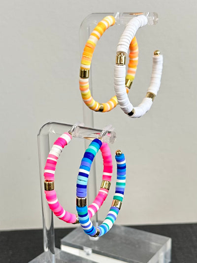 Flat Bead Hoops