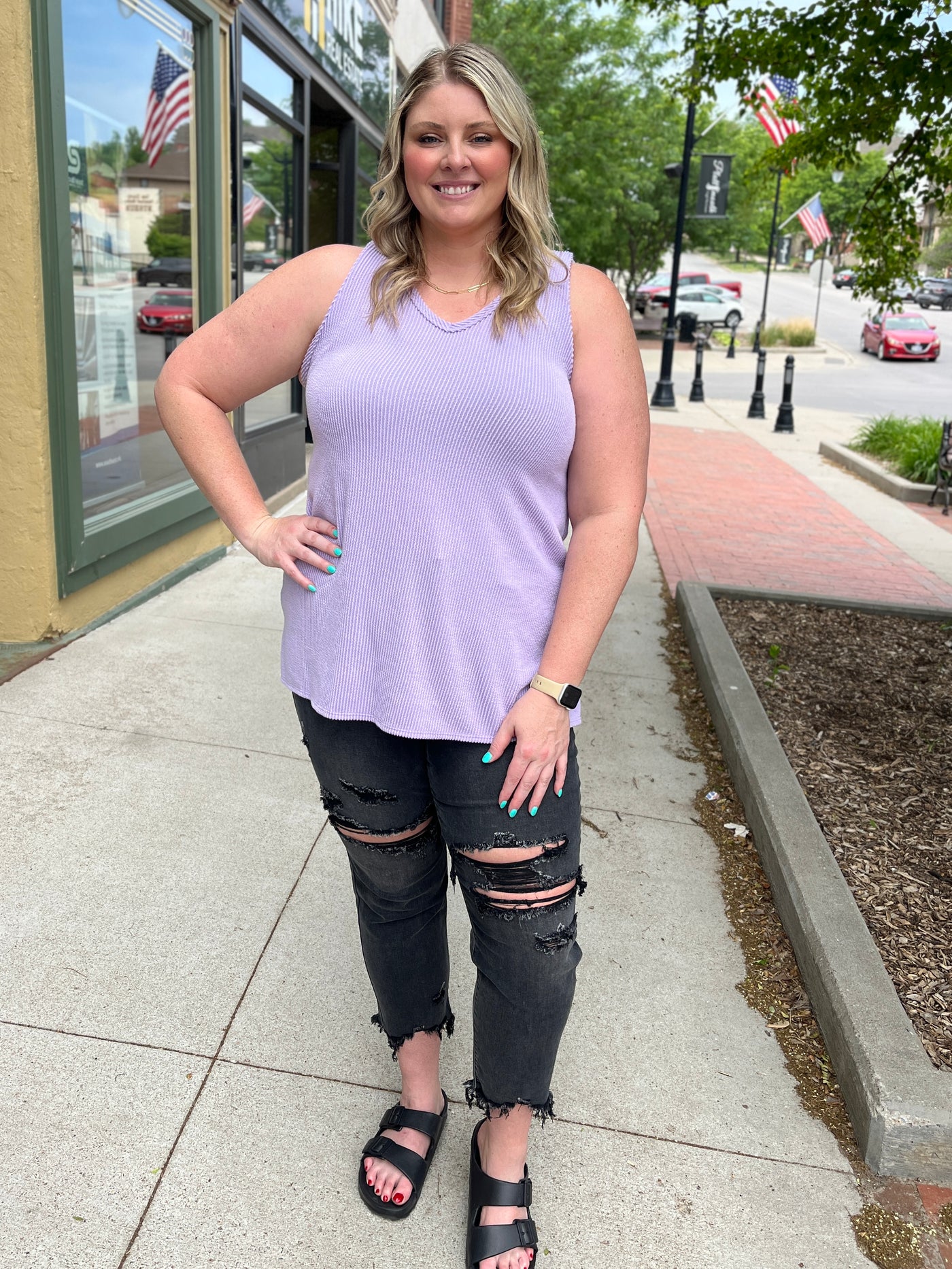 Kat Ribbed Tank