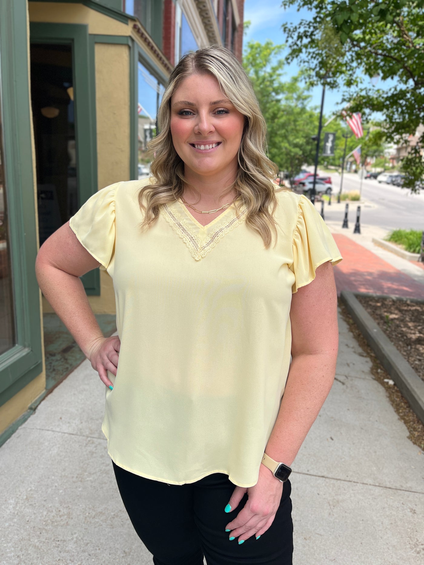 Lace Edge Blouse