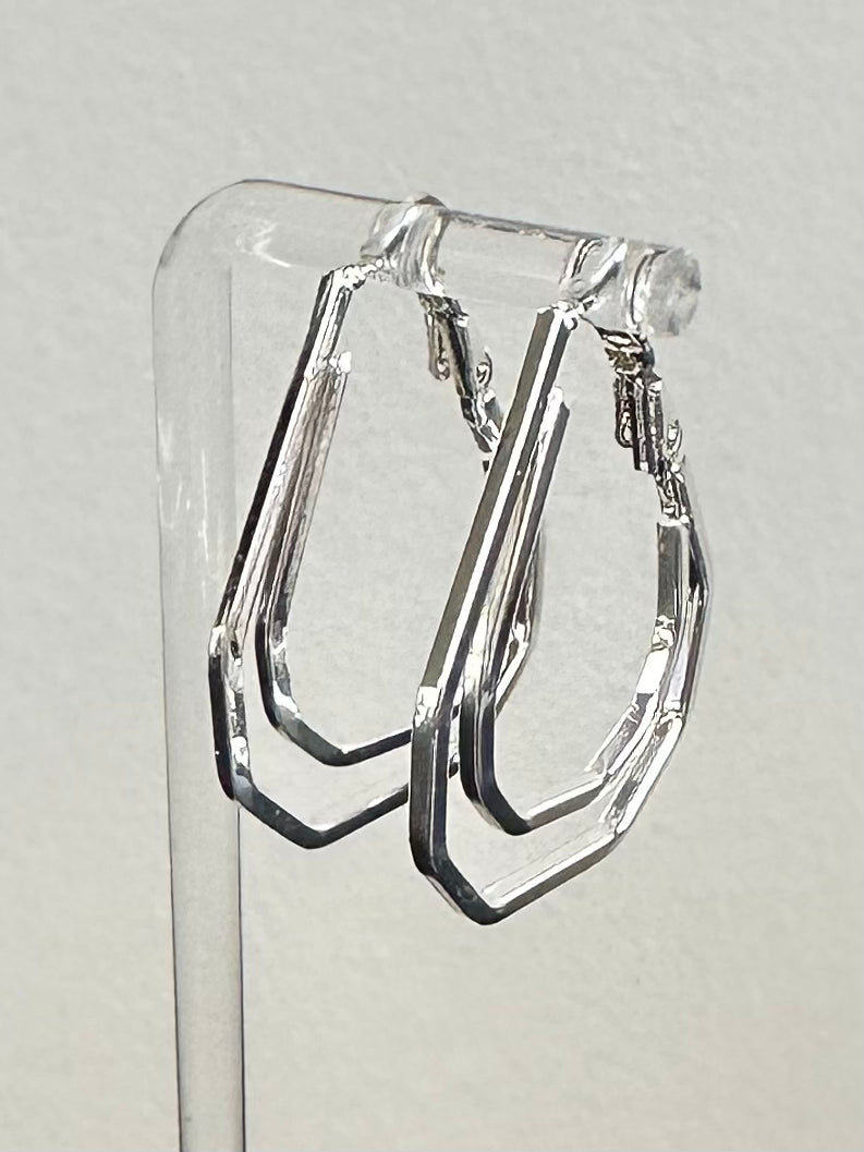 Hex Teardrop Hoops