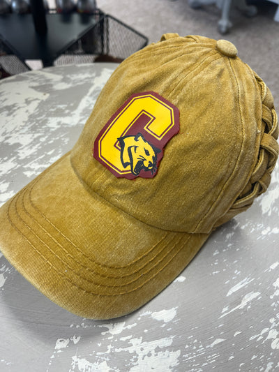Cougars Ball Cap - Criss Cross Ponytail