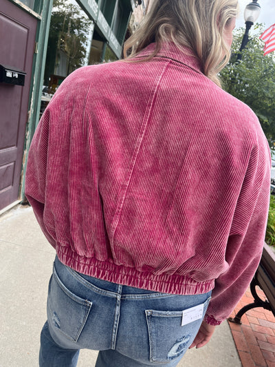 Berry Corduroy Jacket