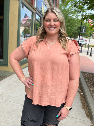 Petal Sleeve Blouse