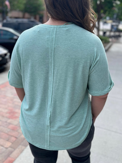 Minty Henley Short Sleeve Tee