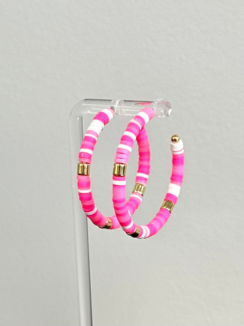 Flat Bead Hoops
