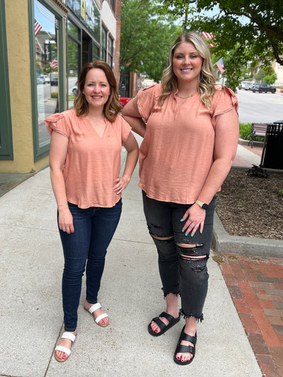 Petal Sleeve Blouse