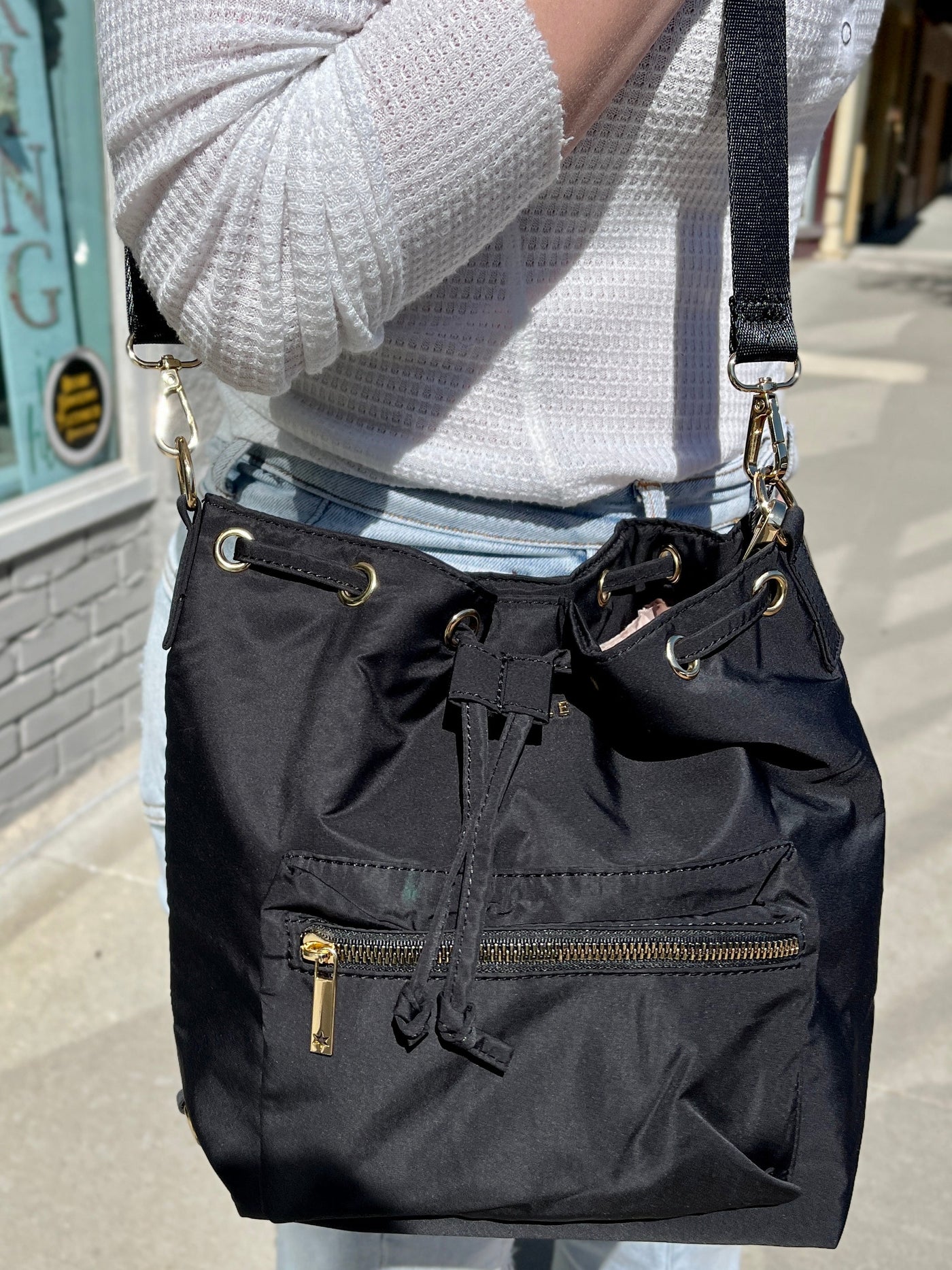 Kedzie 3-Way Aries Convertible Bucket Bag