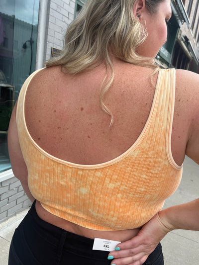 Notched Square Cropped Tank