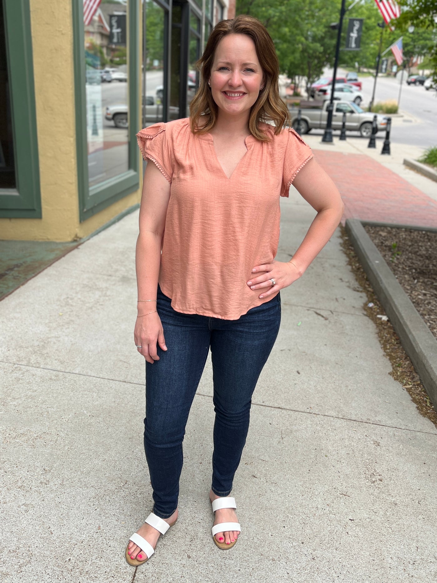 Petal Sleeve Blouse