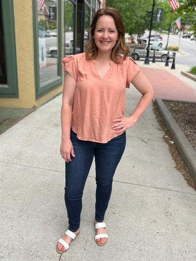Petal Sleeve Blouse
