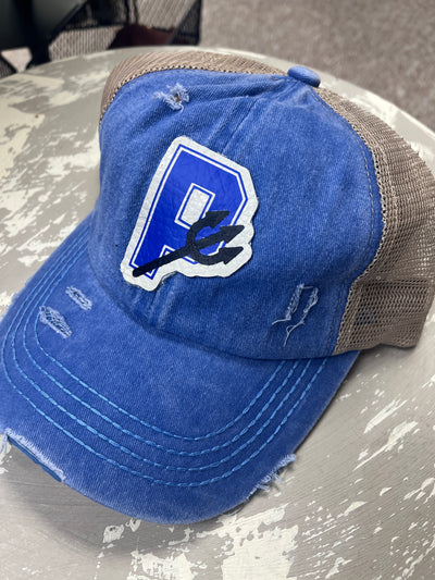 Blue Devils Ball Cap - Criss Cross Ponytail