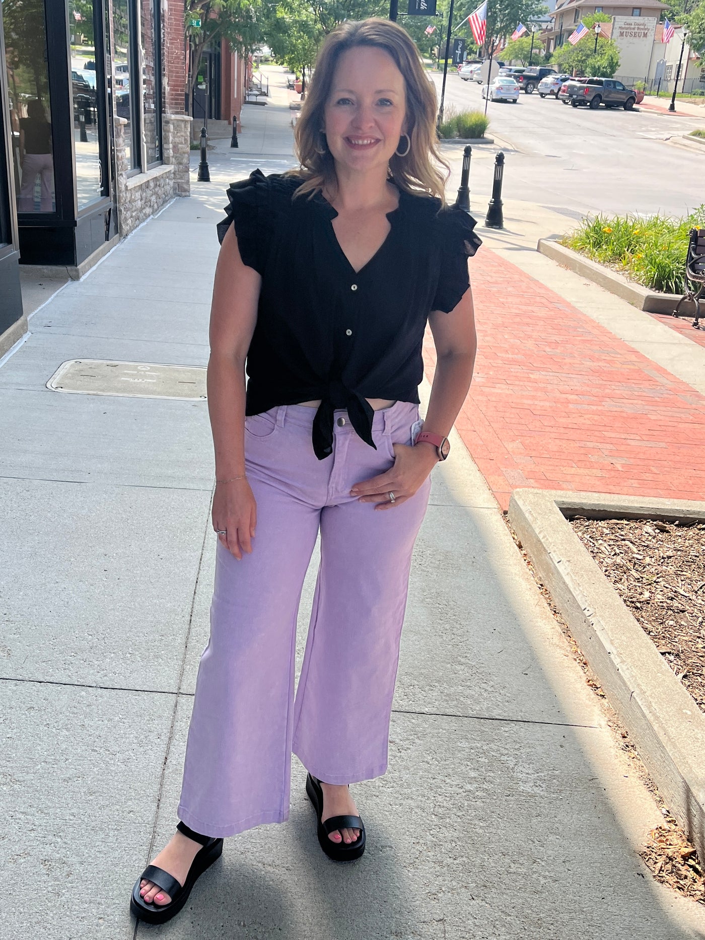 Black Chiffon Blouse