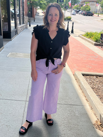 Black Chiffon Blouse