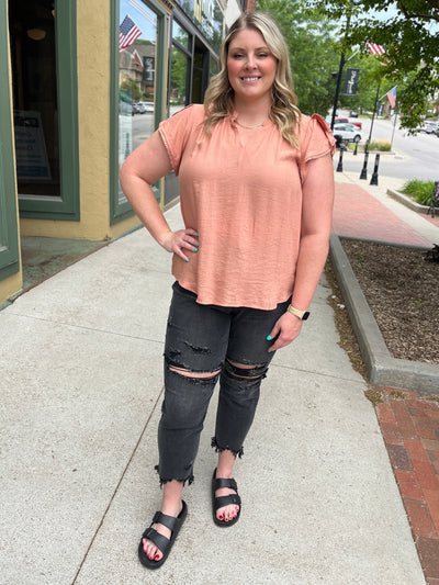 Petal Sleeve Blouse