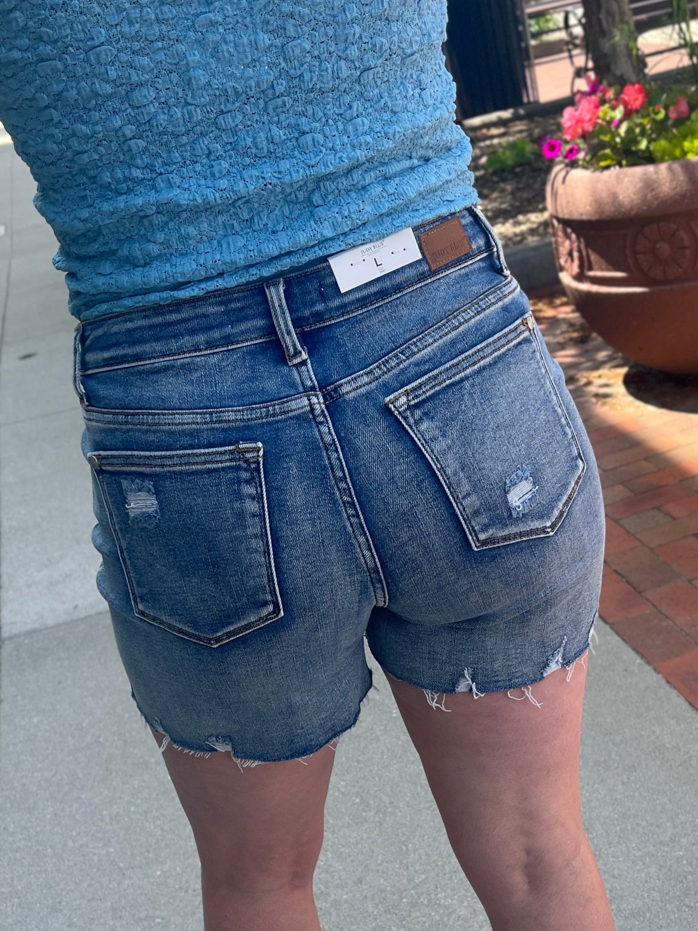 Judy Blue Serape Patch Shorts