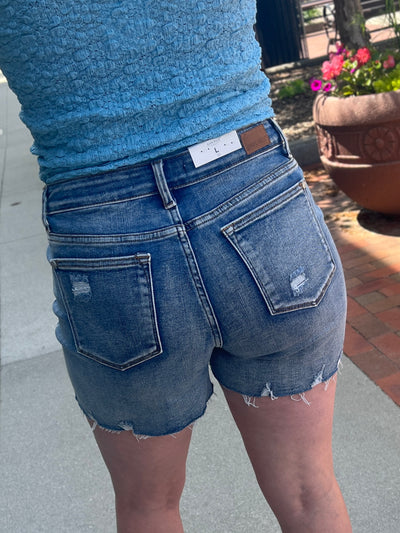Judy Blue Serape Patch Shorts