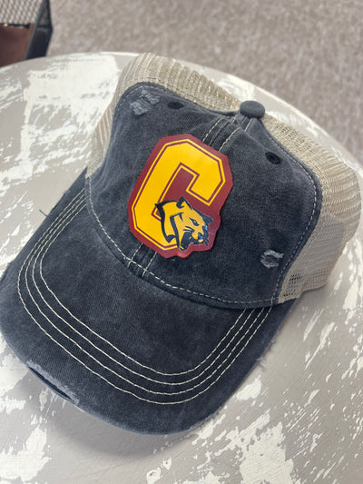 Cougars Ball Cap - Ponytail Style
