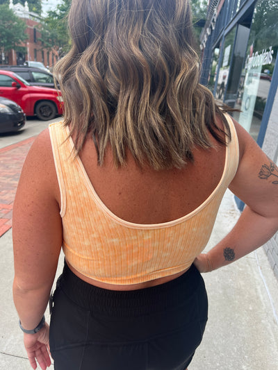 Notched Square Cropped Tank