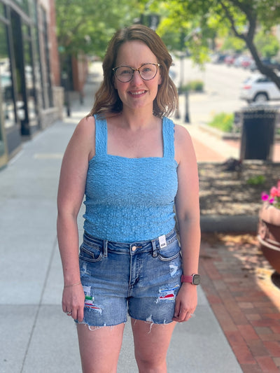 Judy Blue Serape Patch Shorts