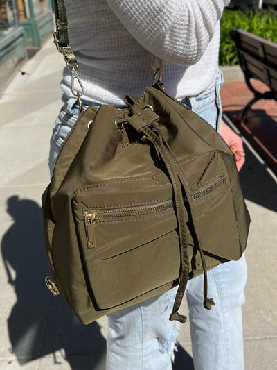 Kedzie 3-Way Aries Convertible Bucket Bag
