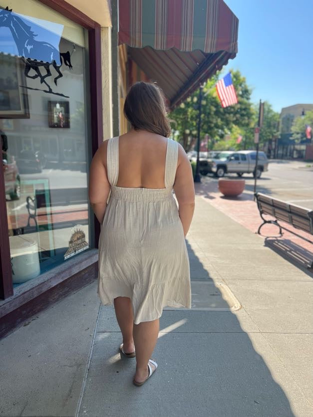 Linen Midi Dress