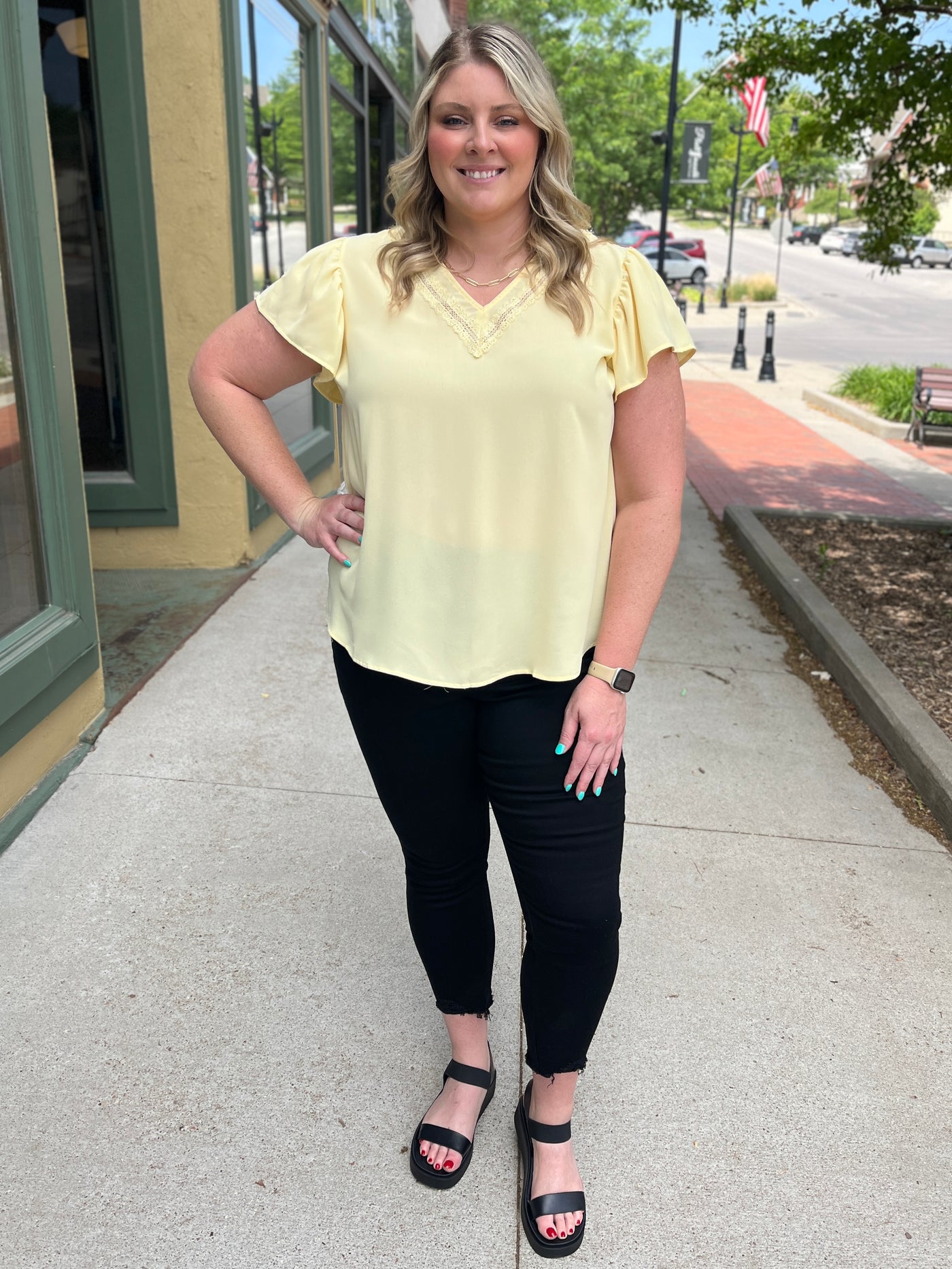 Lace Edge Blouse