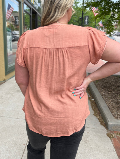 Petal Sleeve Blouse