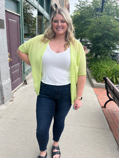 Lime Cardigan