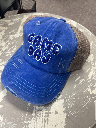 Blue Devils Ball Cap - Criss Cross Ponytail