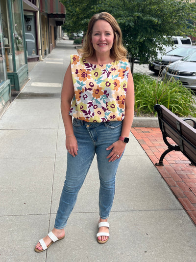 Falling Floral Tank