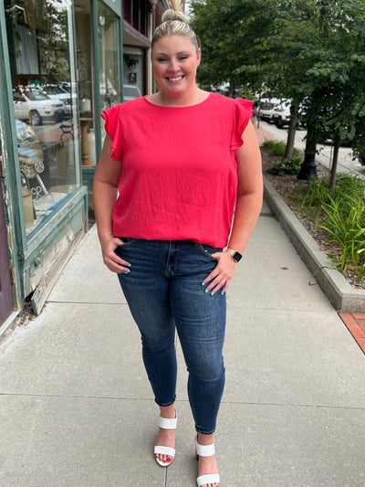 Ruffle Sleeve Blouse