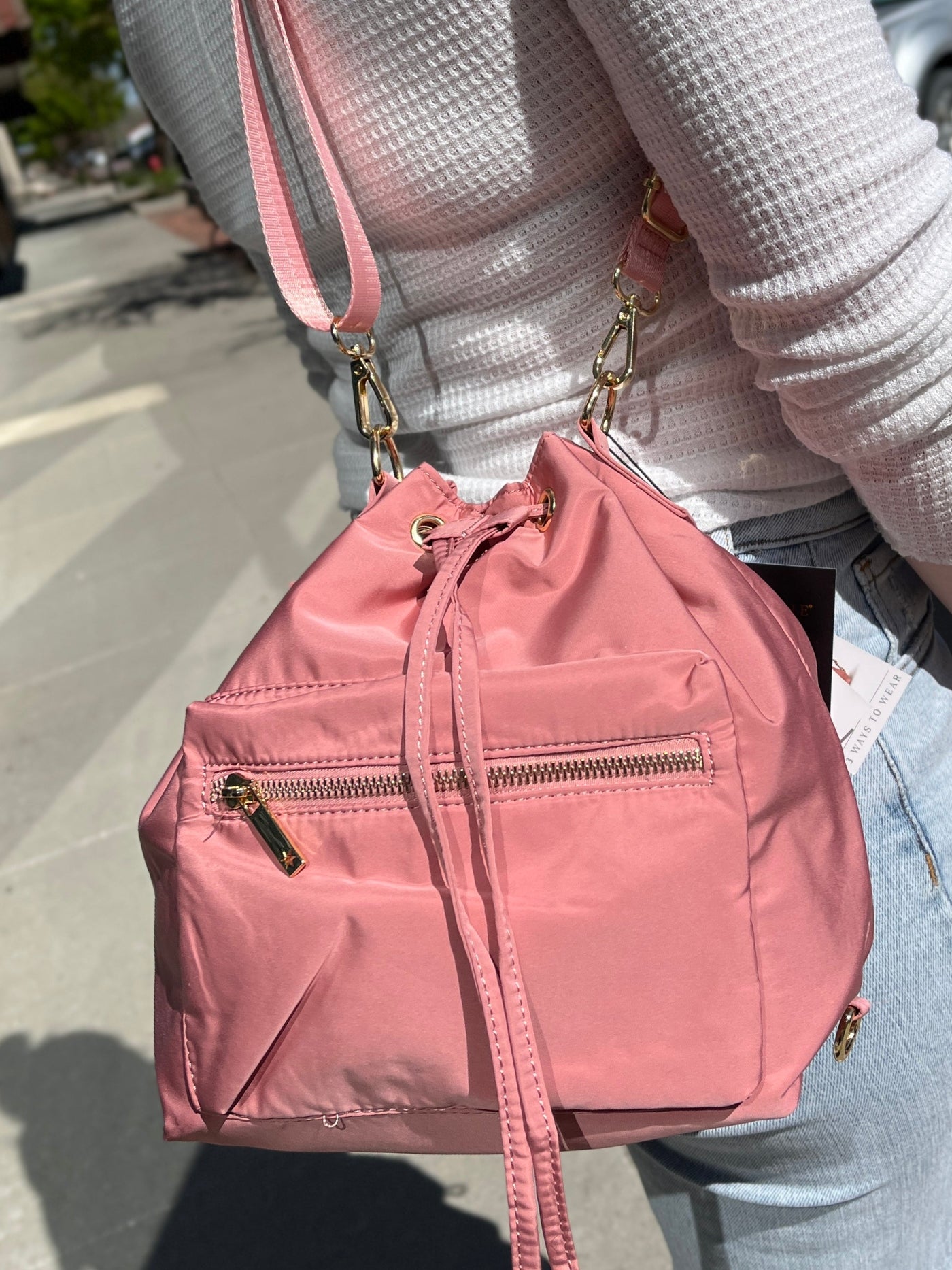 Kedzie 3-Way Aries Convertible Bucket Bag