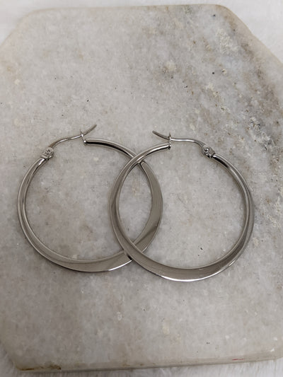 Flat Out Hoop Earrings