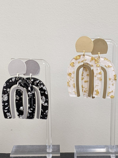 Fleck Arch Earrings