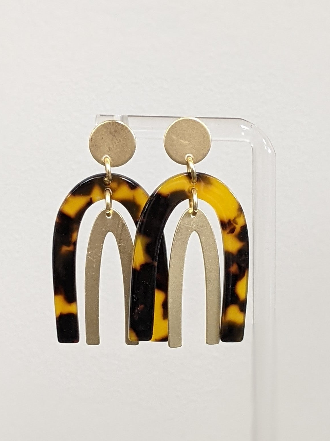 Tortoise Arch Earrings