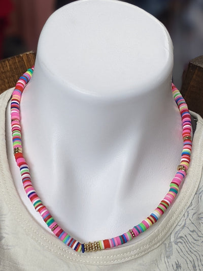 Flat Bead Necklace