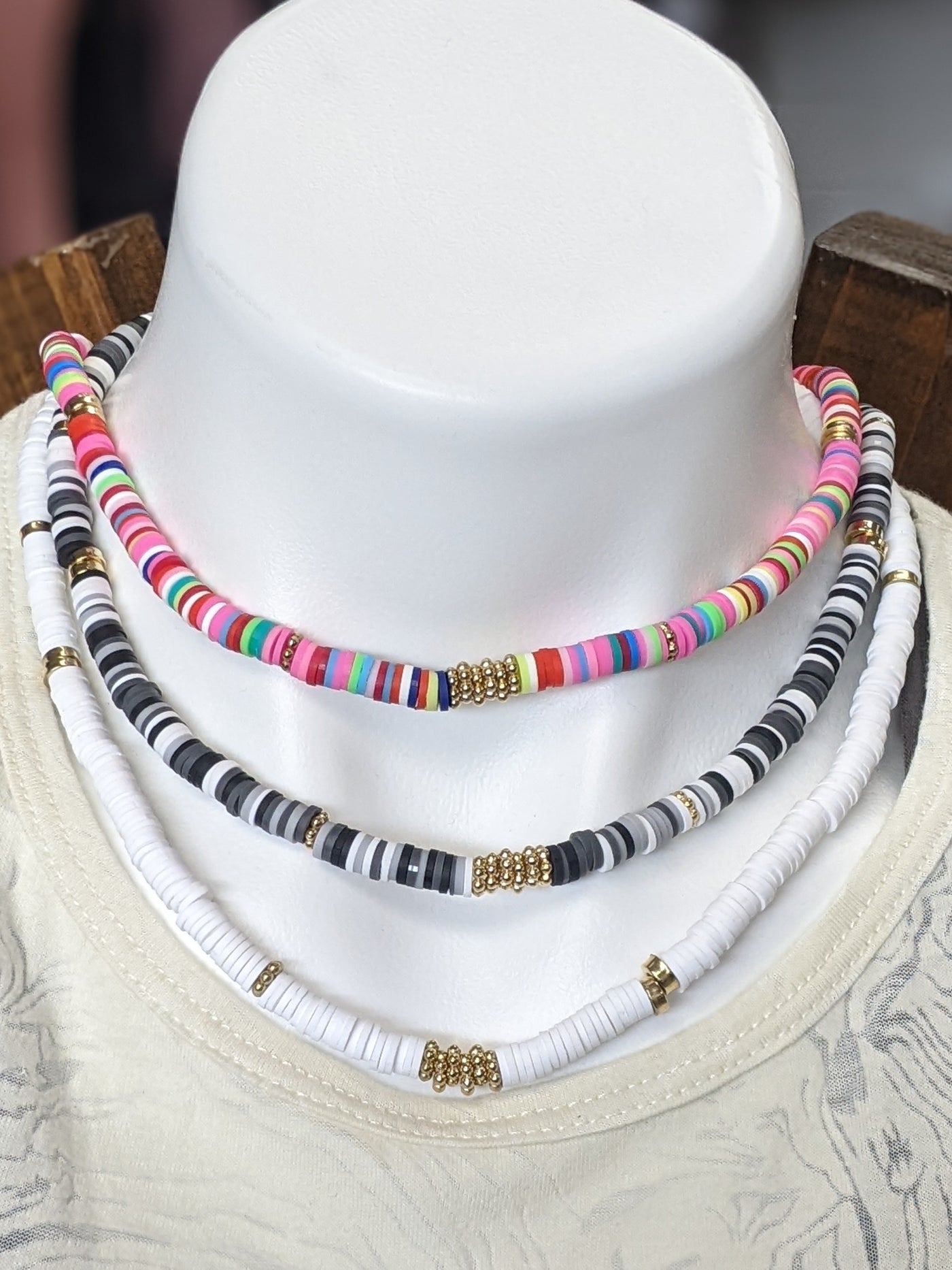 Flat Bead Necklace