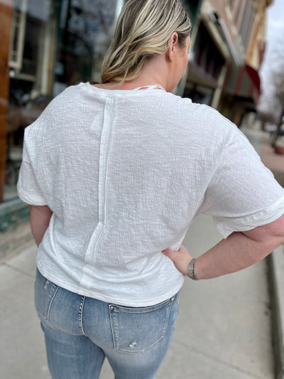Blanco Exposed Seam Tee