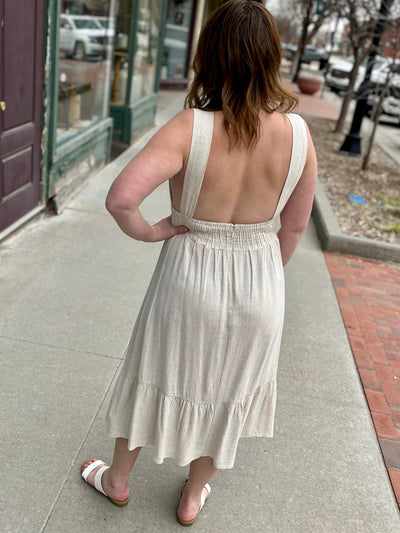 Linen Midi Dress