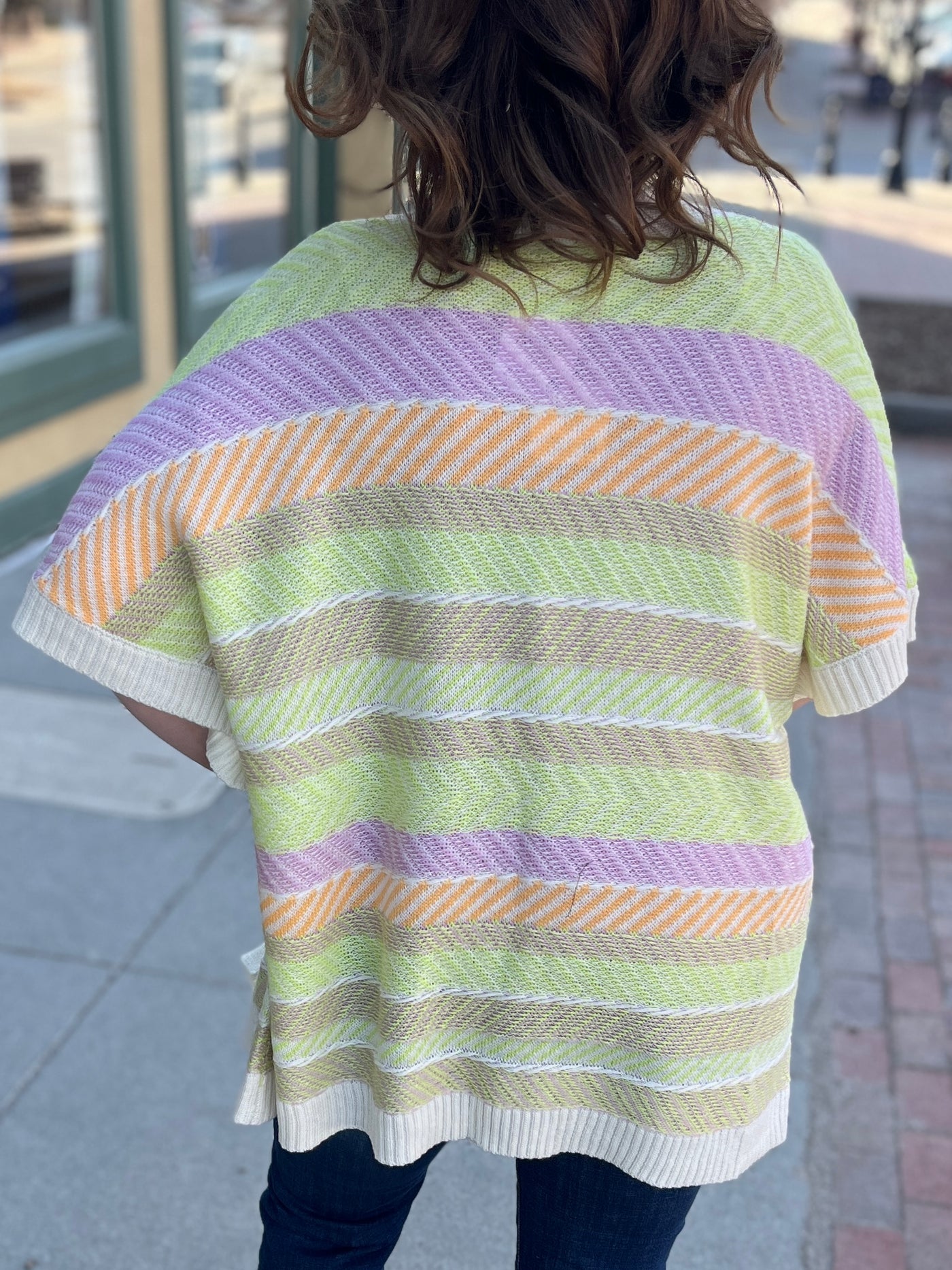 Bright Stripe Cardigan
