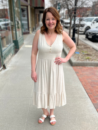 Linen Midi Dress