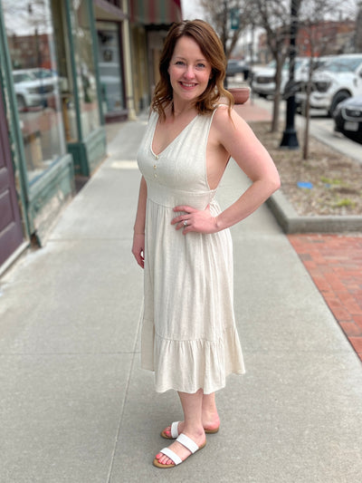 Linen Midi Dress