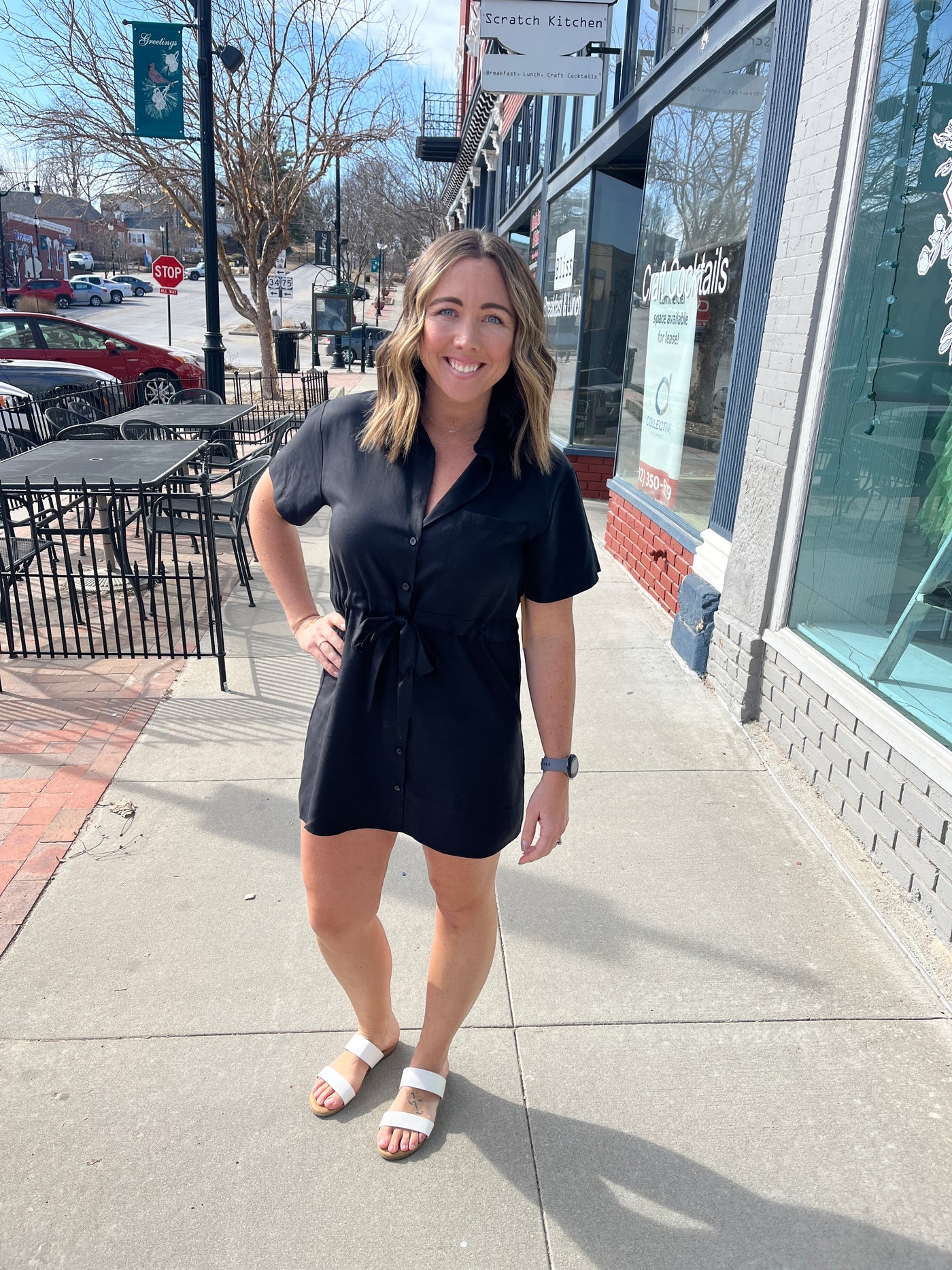Button Front Shirt Dress